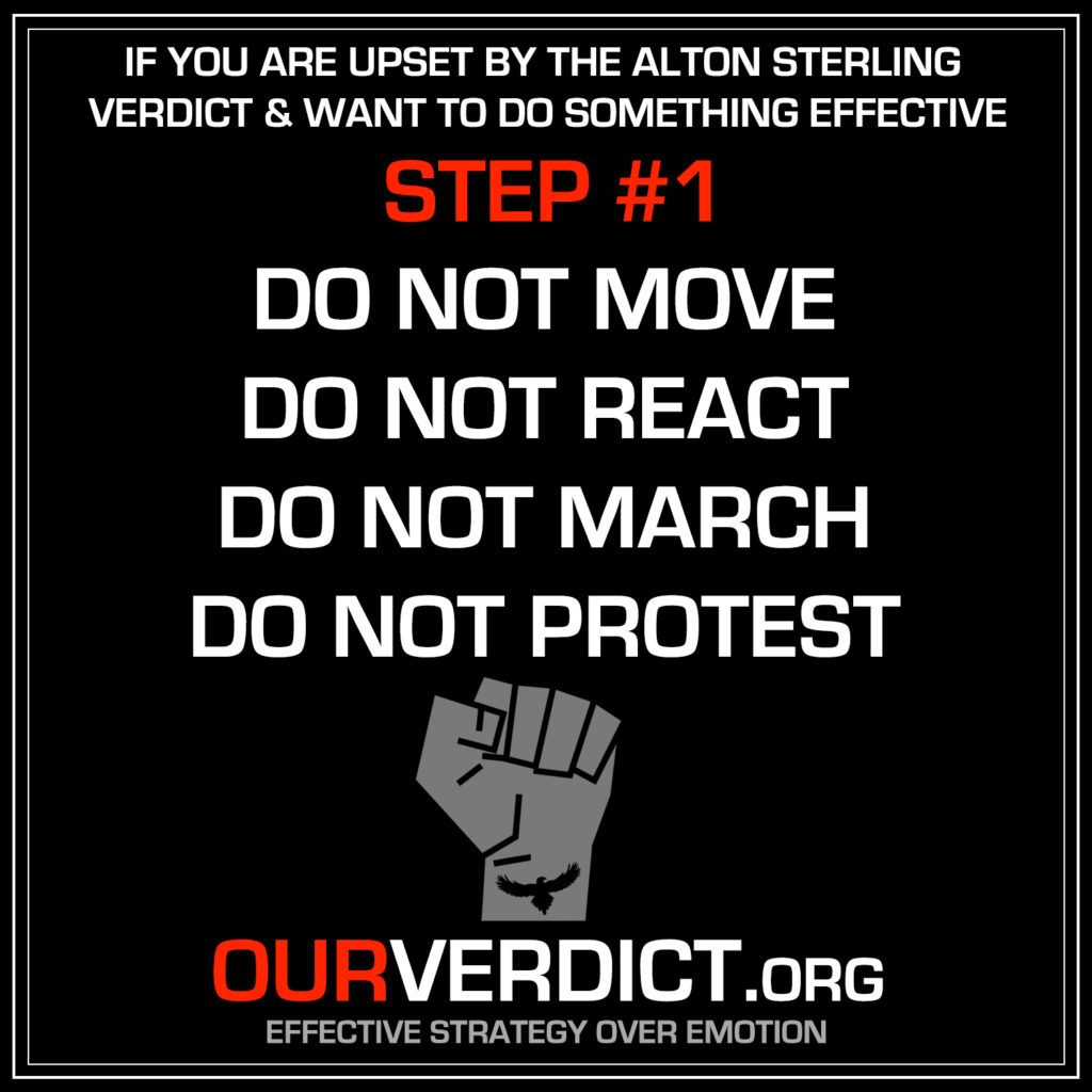 Step 1 | Do NOTHING . DO NOT RESPOND WITH EMOTION.